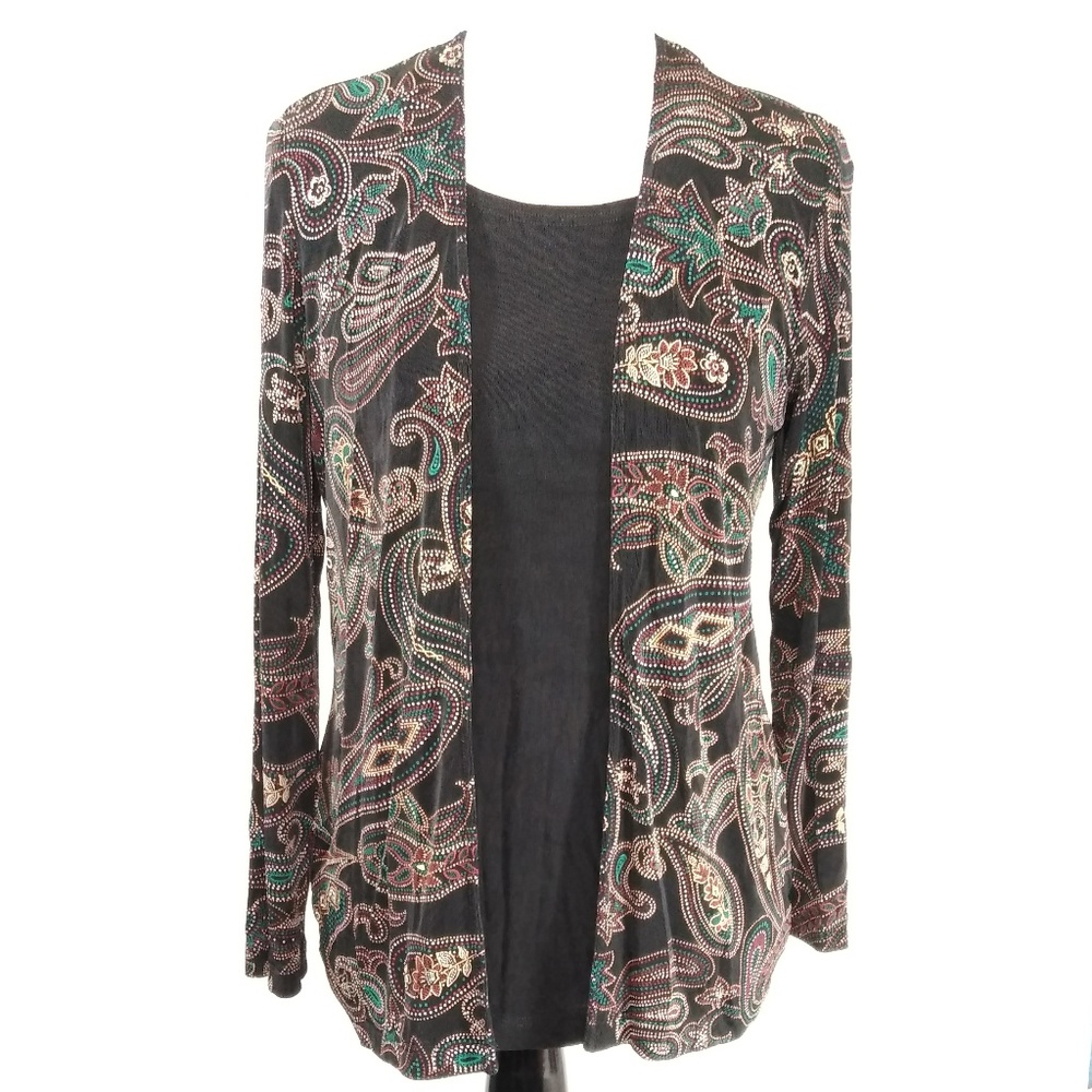 RONNI NICOLE Colorful Long Sleeve Top Size 4